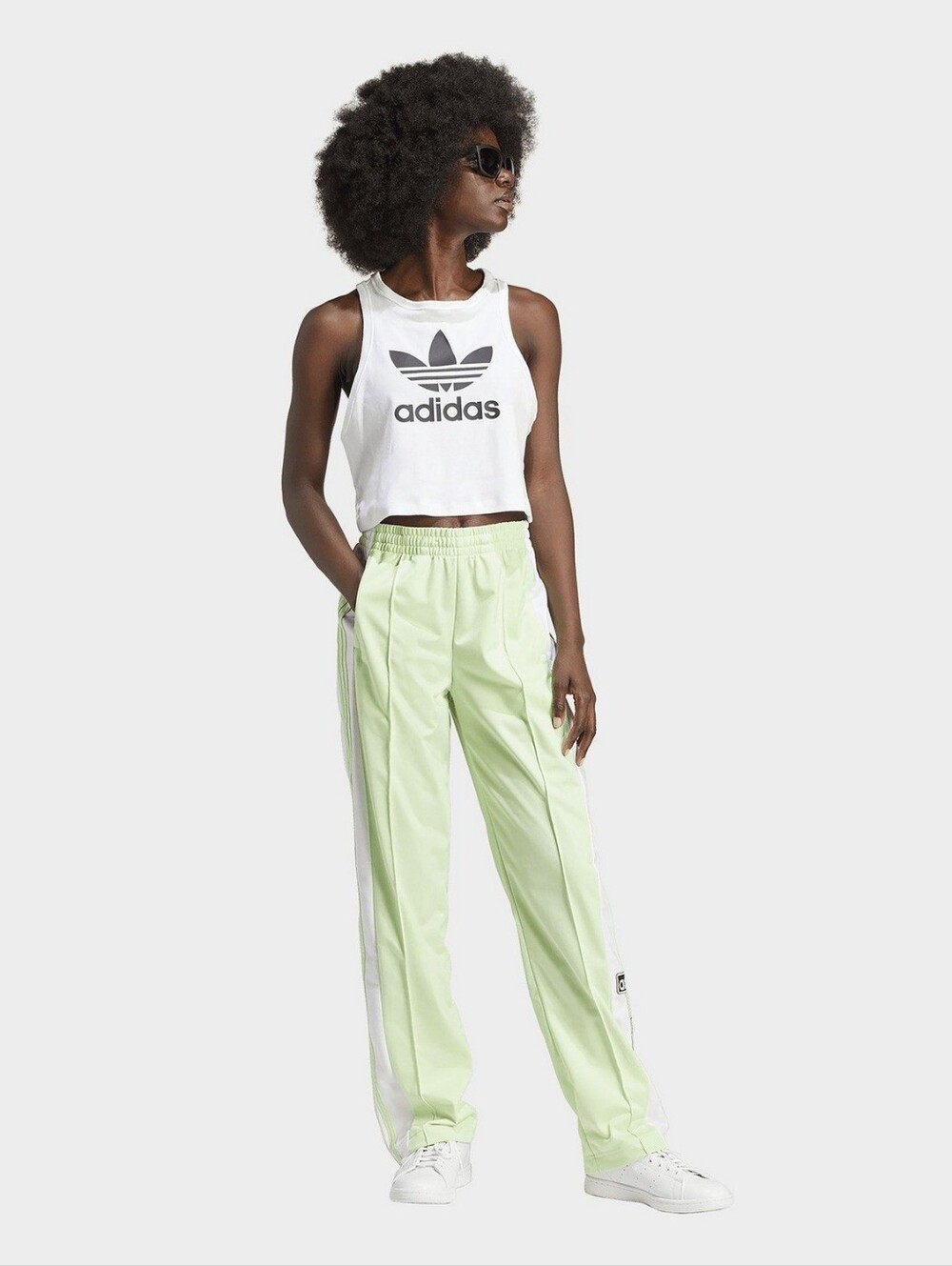 NWT Adidas Originals Adibreak Track Pants Size S Green Spark